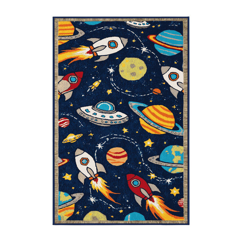 Tapis bleu de transport lavable à la machine, Rectangulaire 2 pi x 3 pi