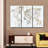" White Marble World Map " by Enchanté Designs 3 - Pieces-93025344