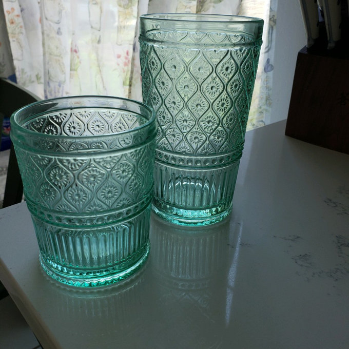 Claro Highball Glasses, 17 oz. (Set of 4) - Green