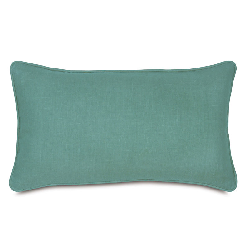Resort Linen Program Linen Lumbar Pillow Cover & Insert, Aqua