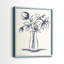 Indigo Bud Vase I-Premium, reproduction encadrée - prêt à être accroché - aucun clou requis - aucun clou requis-1621379437-1621379431