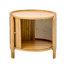 Table de bout en rotin et armoire