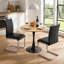 Ensemble de salle à manger 3 pièces avec chaises en porte-à-faux en similicuir-130462803-130462804-130462809