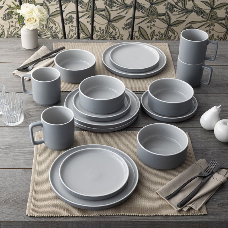 Tasse Noritake ColorTrio Stax, 16 oz, Gris