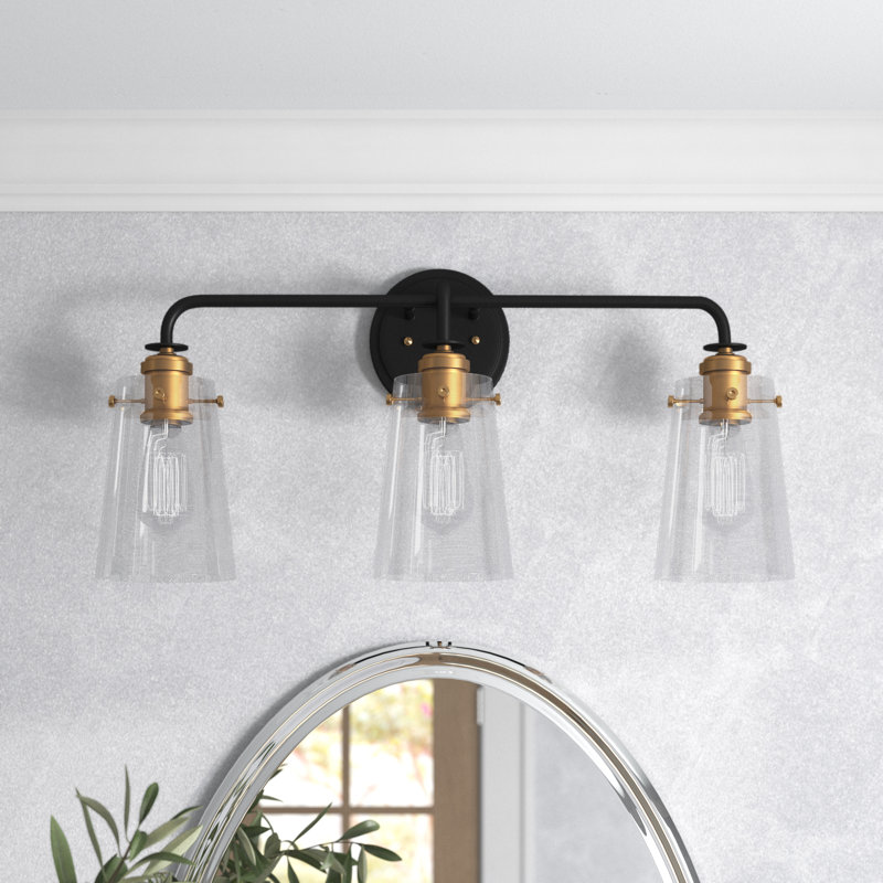 Duggins 3 - Light Dimmable Vanity Light, Black/Soft Gold, 5-Light