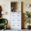 Armoire à chaussures multifonctionnelle avec 3 tiroirs rabattables