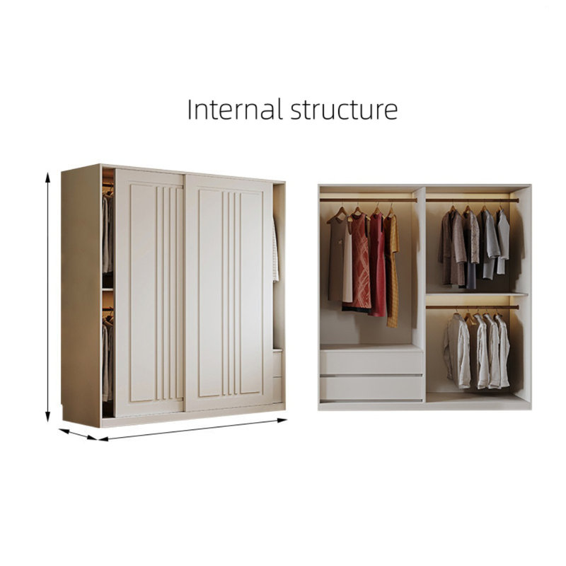 Simple Line Wardrobe, 78.74" H x 47.24" W x 23.62" D