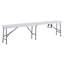 Banc de soccer pliable en résine Armar, banc de jardin, table pliante étroite 6 places, banc pliable de 1,4 pi