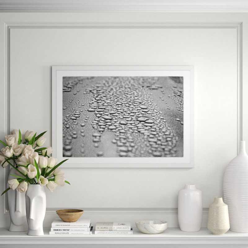 Bead Up' Framed Graphic Art Print on Glass