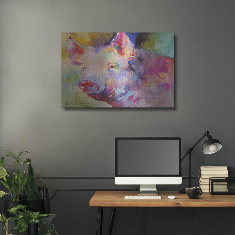 «Piggy» par Richard Wallich, H 24 po x l 36 po