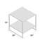 Table d'appoint 20 po Hilton Dane