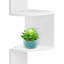 124.5 cm H x 20 cm W Corner Bookcase