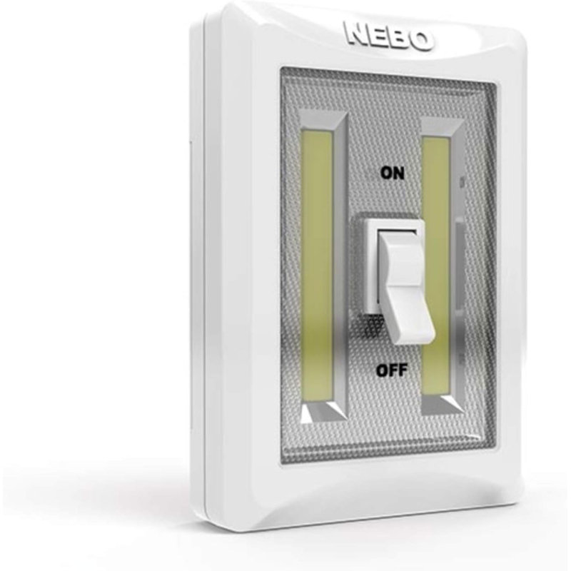 NEBO FlipIt 400 Lumen Wireless LED Light Switch 2-Pack, White