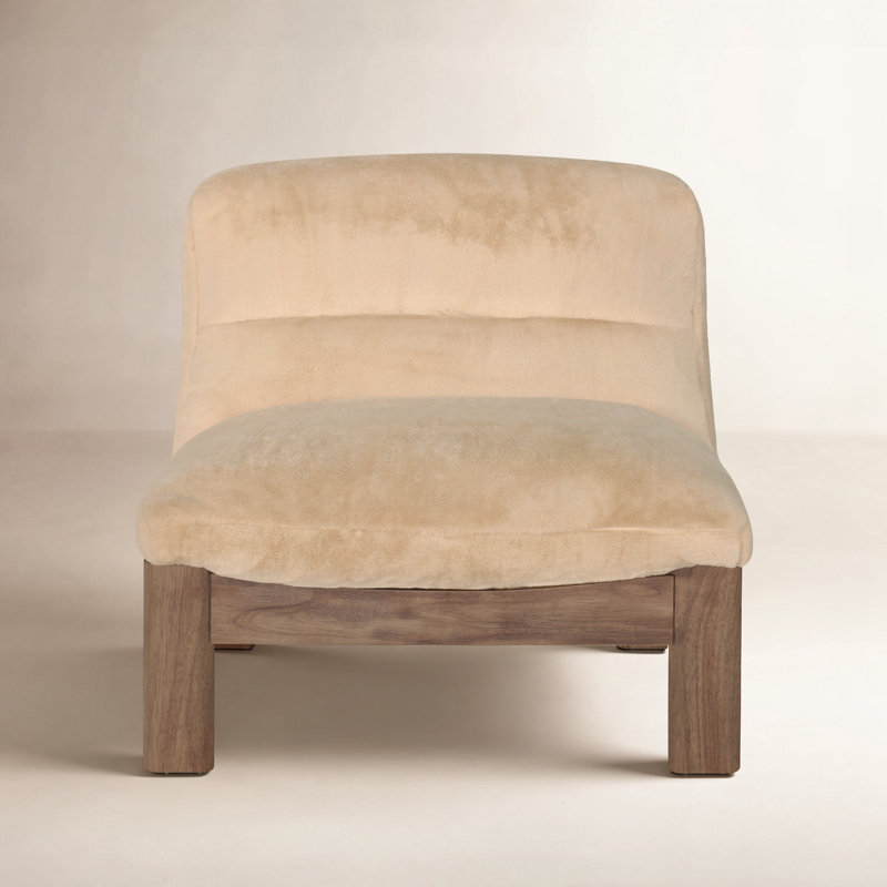 Pierce Accent Slipper Chair, Brown