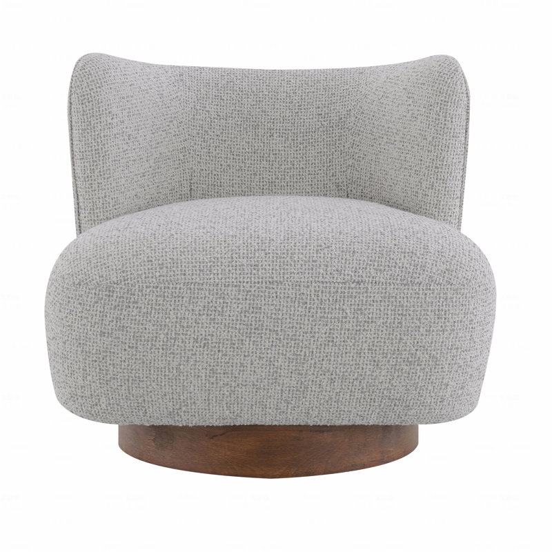 Fauteuil d'appoint en tweed gris