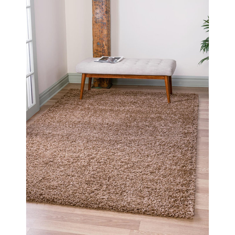 Tapis brun sablonneux Rodolphe, Rectangulaire 6 pi 1 po x 9 pi