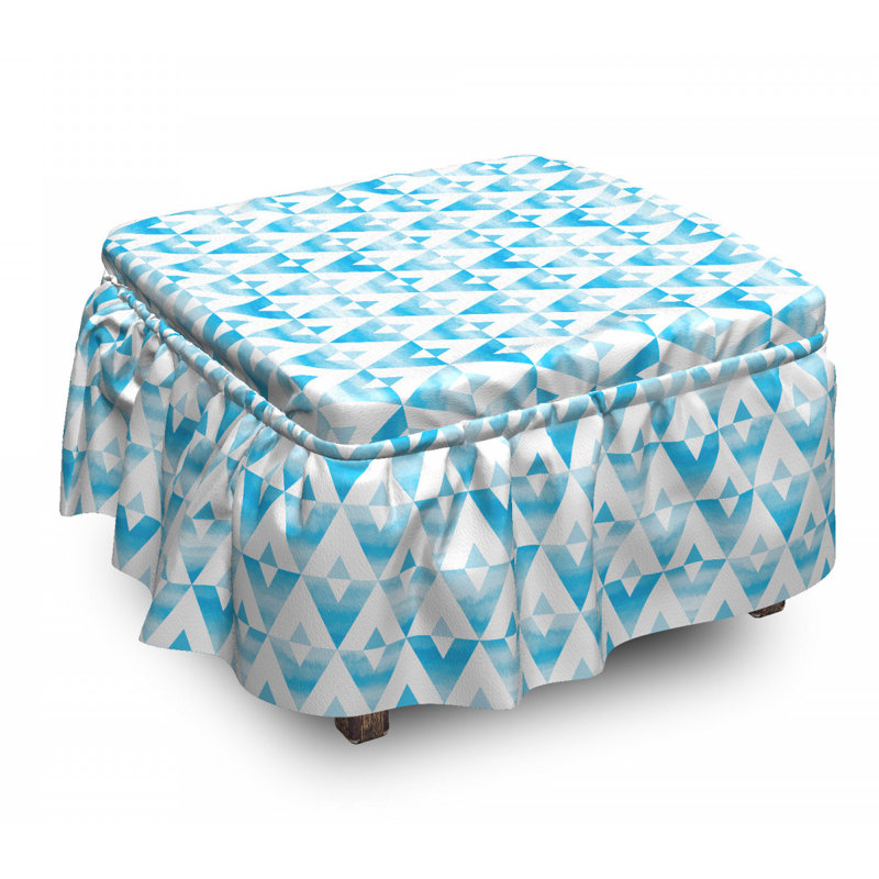 Box Cushion Ottoman Slipcover