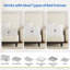 Matelas en mousse à mémoire de forme mi-ferme avec 3 couches de mousse-1057974539