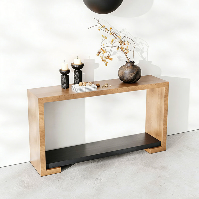 Retro Multifunctional Practical Console Table, 29.53" H x 47.24" W x 13.78" D