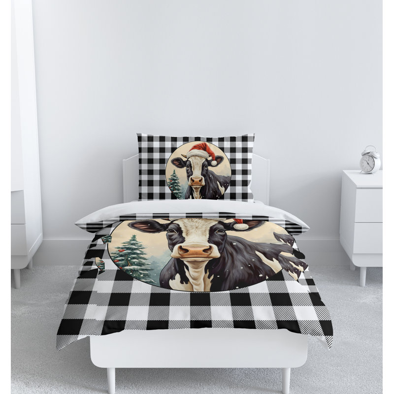 Modern & Contemporary Polyester Duvet Cover, King Duvet Cover + 2 King Shams