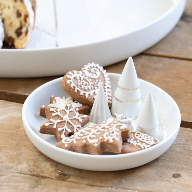 Porcelain Stories Winter Forest Serving Dish