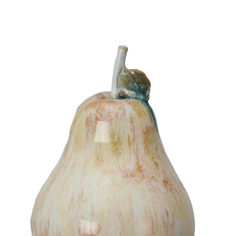 Stoneware Pear Accent Decor