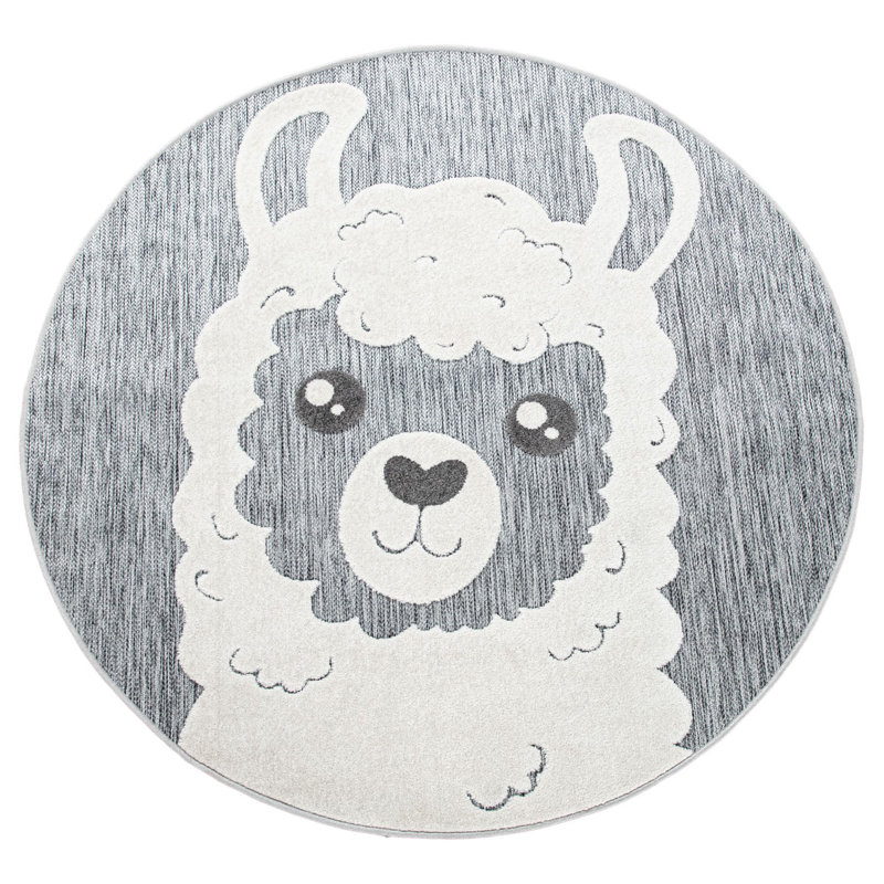 Molimo Round Polypropylene Rug, Round 3'11"