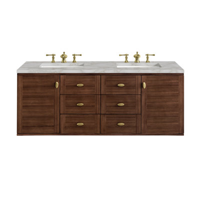 Amberly 60" Double Bathroom Vanity Set