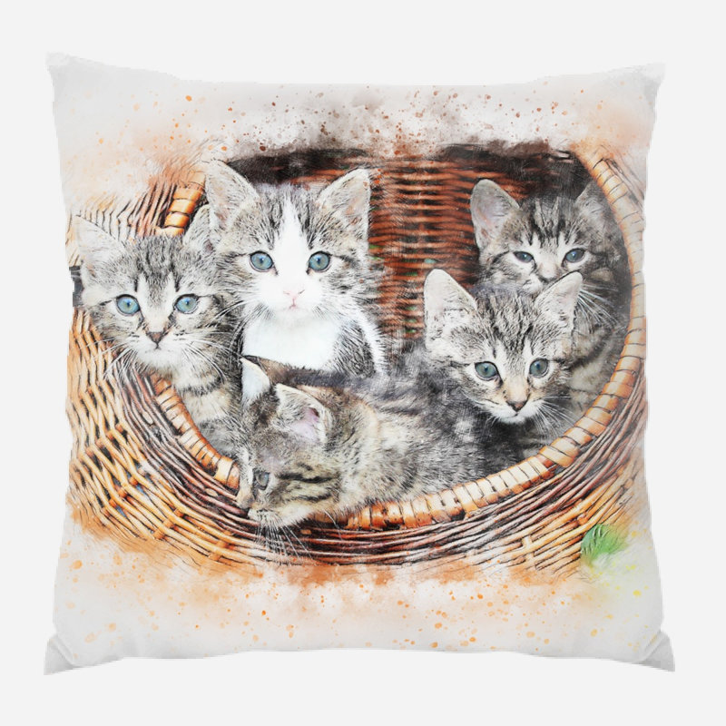 Housse et insert de coussin Drennon, Microsuède, Intérieur