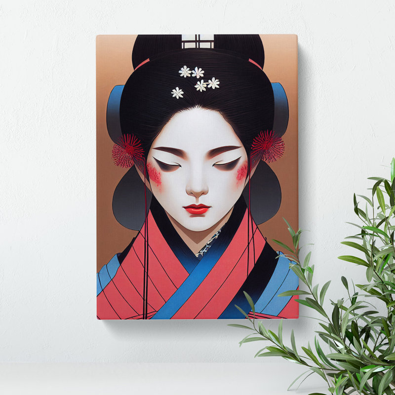 Modern Geisha No.5 - Wrapped Canvas, 60cm H x 40cm W x 3cm D