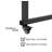 Overbed Table With 360° Wheels, Queen Size Mobile Bed Desk, Recliner Table Over Bed Table Adjustable Height And Length Overbed Table With Heavy Duty Metal Leg For Hospital And Home Use