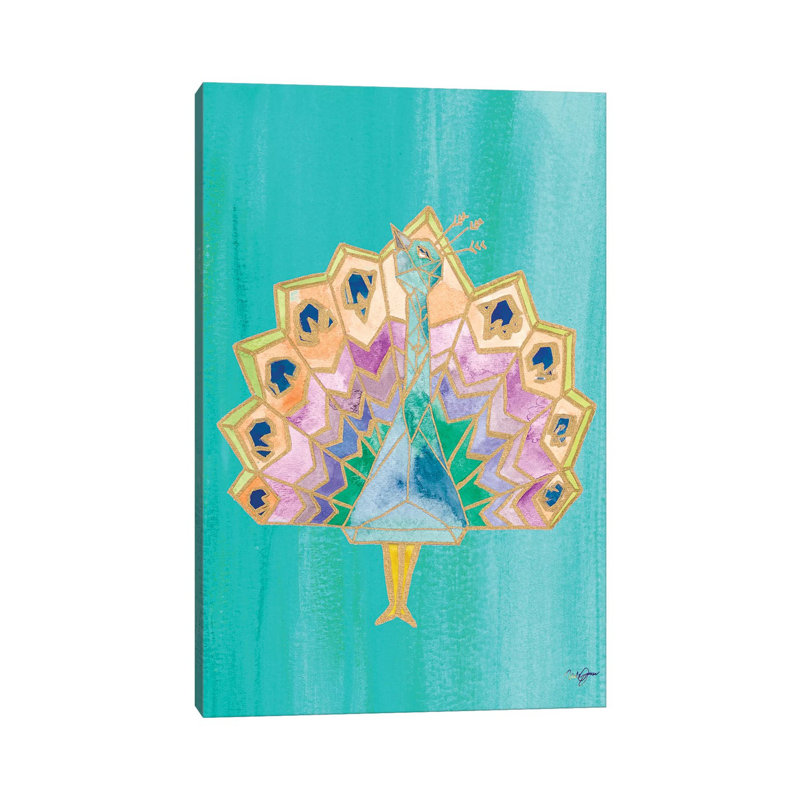 Bright Origami IV 1 Piece Wrapped Canvas Wall Art, 30.48 cm H x 45.72 cm W