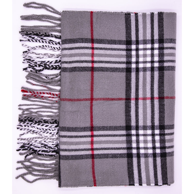 Jeté en cachemire Cashmere New England, Gris