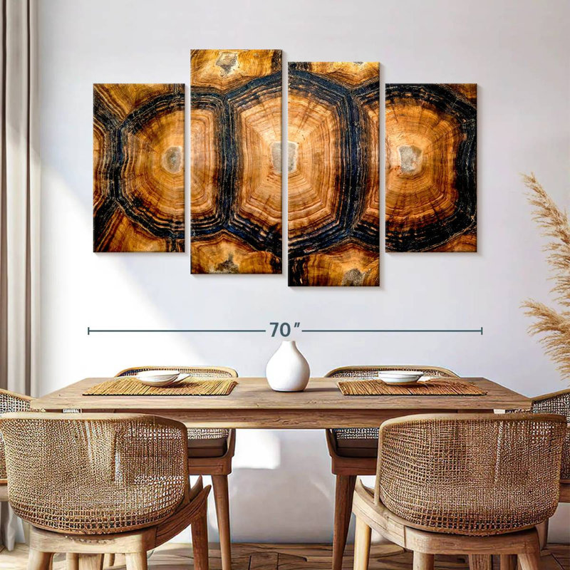 Brampt Turtle Carapace Texture, 42" H x 68" W
