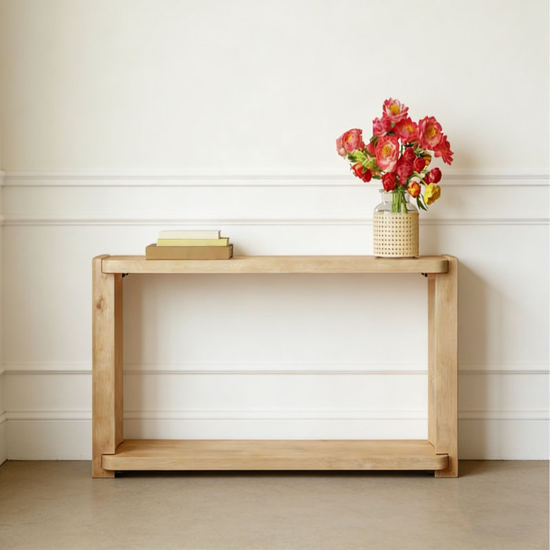 Console campagne rétro, H 31,5 po x l 39,37 po x P 13,78 po