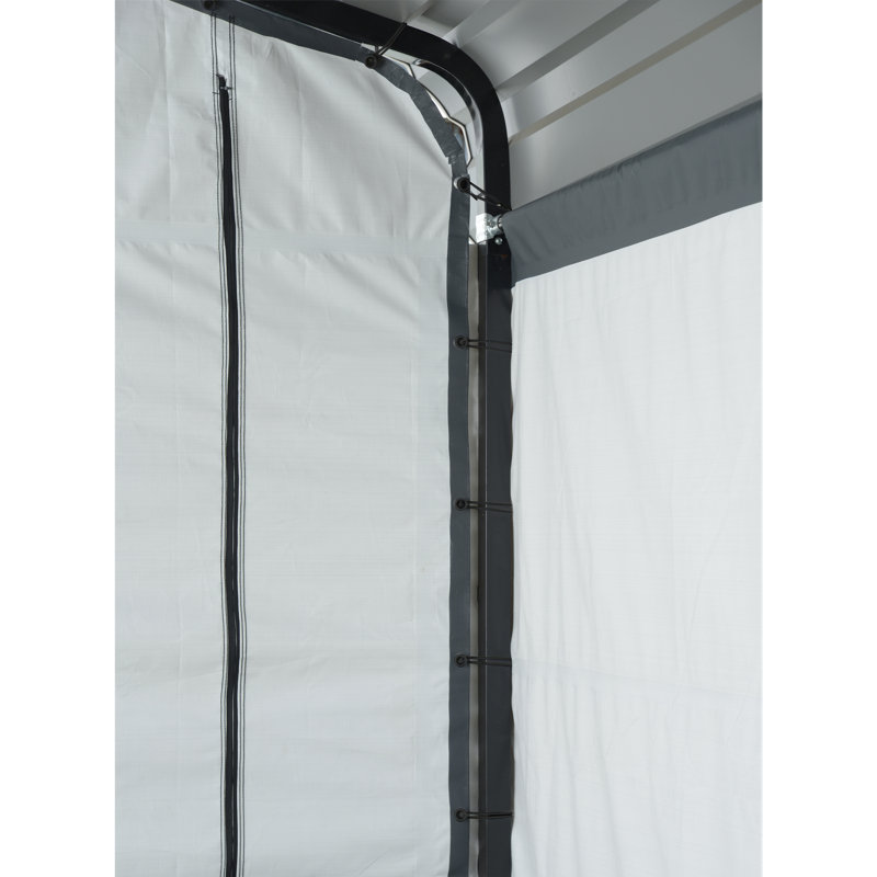 Arrow Carports Enclosure Kit for Galvanized Steel Carport, Fabric Carport Wall Panels, 10' x 15' x 7'