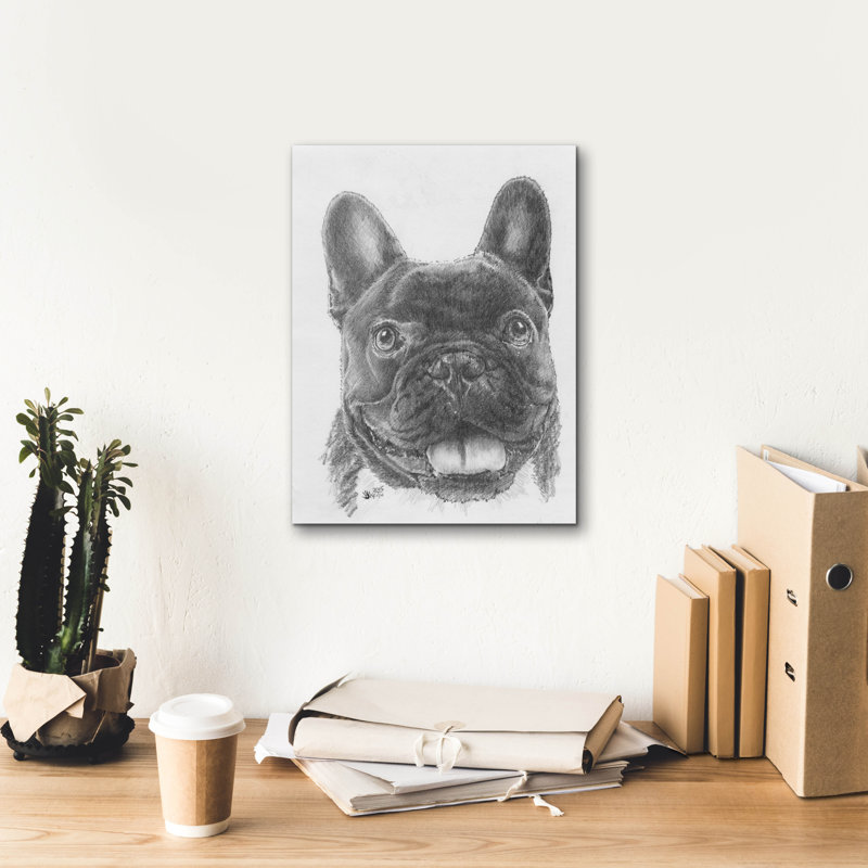 «French Bulldog 3» par Barbara Keith, H 16 po x l 12 po
