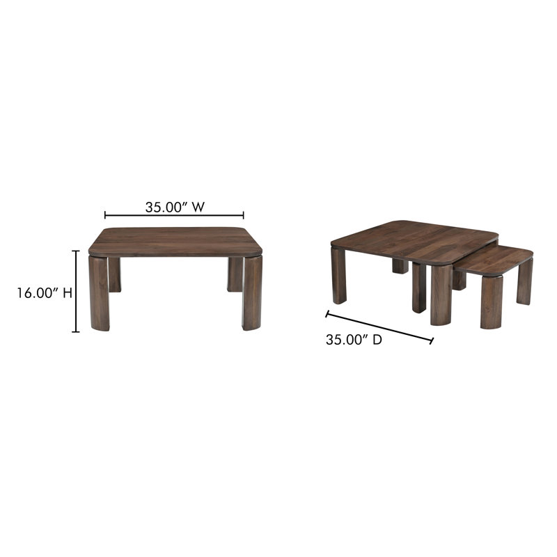 Idanell Nesting Coffee Table Deep Brown