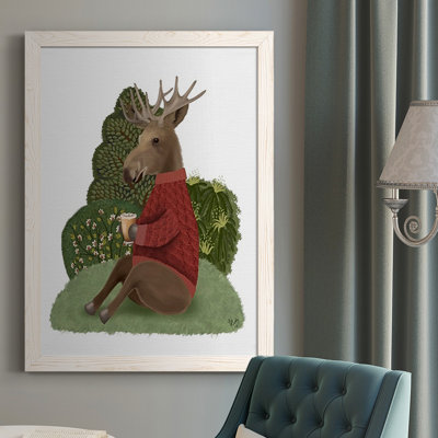 " Latte Moose In Sweater "