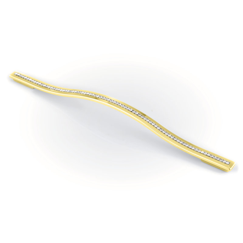 Swarovsky Arch Pull, Gold