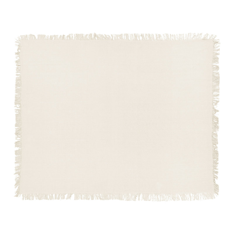 YERBENT Cotton No Pattern Bedspread, White