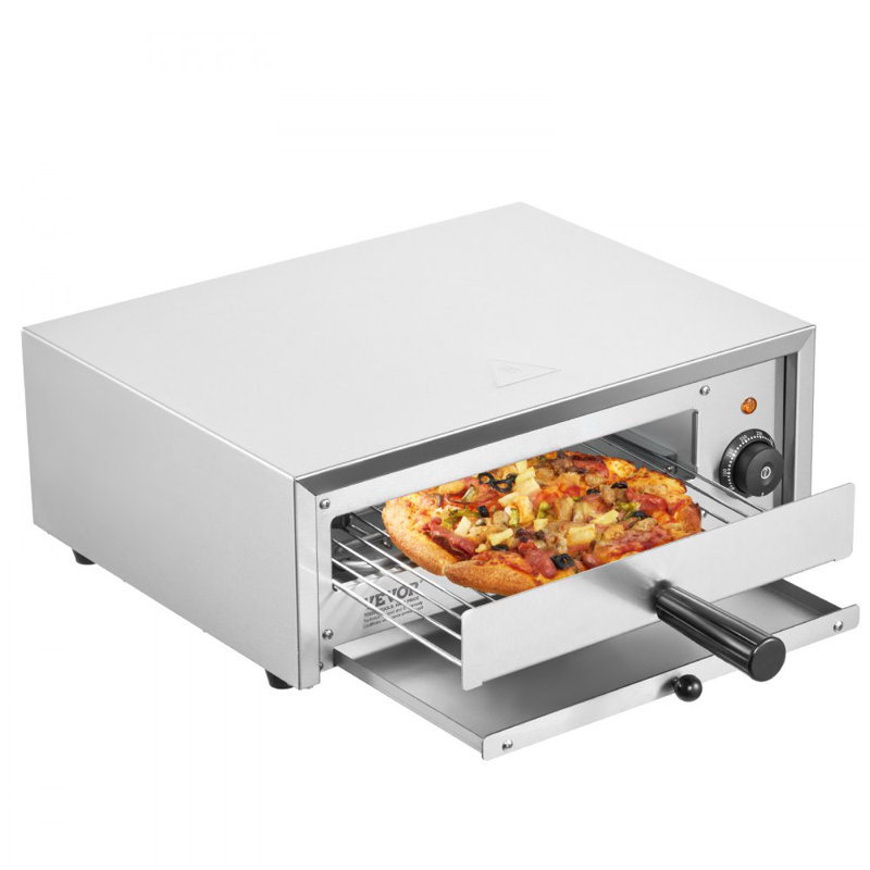 Four à pizza électrique 1500W 122-662? Plateau à miettes amovible Temp Range