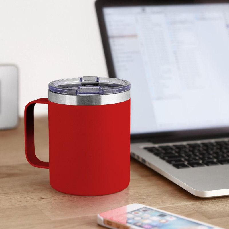 Tasse à café avec couvercle Zulay Kitchen, Rouge
