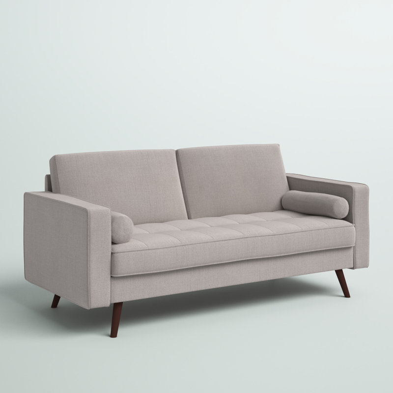 Canapé à accoudoirs carrés 71 po Esteban, Polyester beige