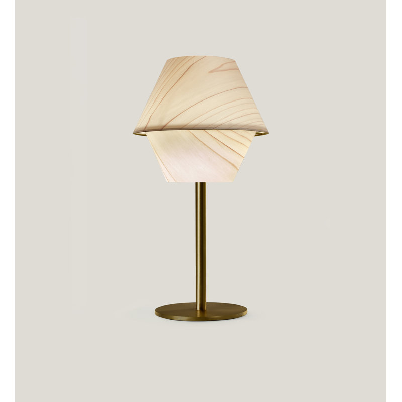Hotel Table Lamp, Natural White, Gold, Non-Dimmable
