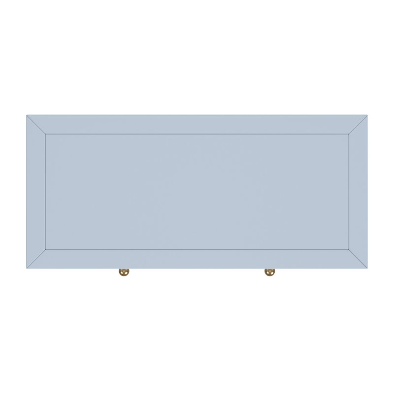 Nora 54 in. W Wood 1 Drawer 2 Door Accent Storage Cabinet, Light Blue