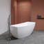 Baignoire de trempage autoportante en acrylique 59 po x 31 po Yori-94534311