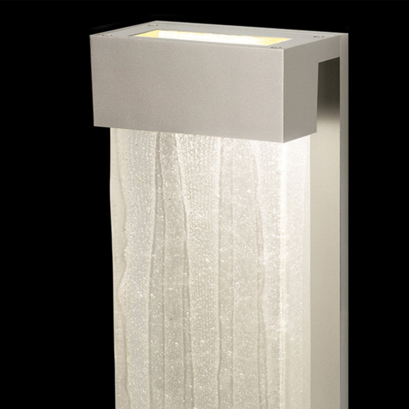 Crystal Bakehouse Wall Light, 24" H x 7" W, Silver, Clear