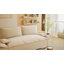 Canapé-lit convertible 3 en 1 de 186 cm (73,2 po), format Queen, en velours avec méridienne, multifonctionnel, idéal pour le salon, la chambre et l'appartement, rose.-1190736531