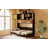 Twin Size Murphy Bed With Top Cabinet,Space Saving Foldable Bed With Light & USB